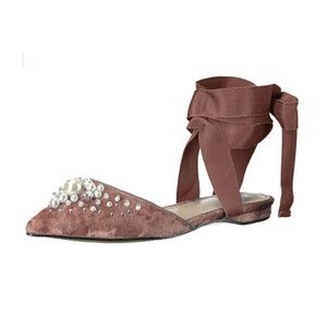 Women's Porter Pointed Toe Ankle Wrap Flat Slide